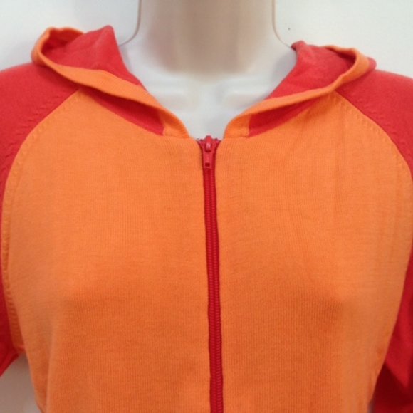 i.e. Relaxed Petite Hooded Cardigan, Size PL, 52% Nylon,48% Rayon - Picture 3 of 4